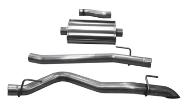 Picture of Corsa 2020-2025 Jeep Gladiator JT 3-0in Cat-Back Single Side Exit w- Turn Down Tip