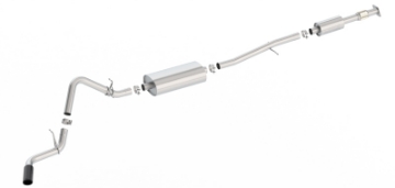 Picture of Borla S-Type Cat-Back 19-20 Chevrolet Silverado Side Exit Exhaust - Black Chrome Tip