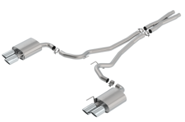 Picture of Borla S-Type Cat Back 18-20 Ford Mustang GT Convertible 2-5in pipe 4in tip