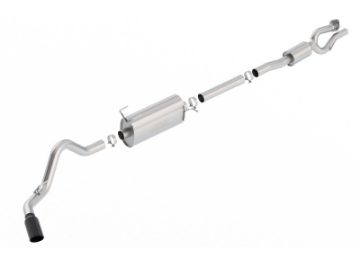 Picture of Borla S-Type Cat-Back 17-19 Ford F-250-350 Super Duty Side Exit Exhaust - Black Chrome Tip
