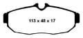 Picture of EBC 05-10 Ford Mustang 4-0 Redstuff Rear Brake Pads