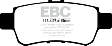 Picture of EBC 05-10 Honda Odyssey 3-5 Ultimax2 Rear Brake Pads