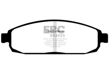 Picture of EBC 05-10 Jeep Commander 3-7 Ultimax2 Front Brake Pads