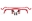 Picture of BMR 08-19 Dodge Challenger Front-Rear Hollow 38mm-25mm Sway Bar Kit w- Bushings - Red