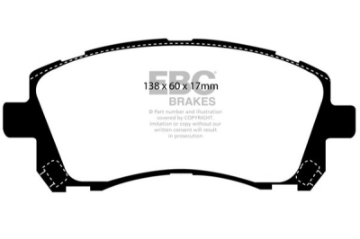 Picture of EBC 98-02 Subaru Forester 2-5 Ultimax2 Front Brake Pads