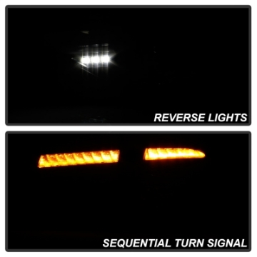 Picture of Spyder 08-14 Subara Impreza WRX Hatchback LED Tail Lights Seq Signal Black ALT-YD-SI085D-SEQ-BK
