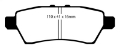 Picture of EBC 05-12 Nissan Pathfinder 4-0 Greenstuff Rear Brake Pads
