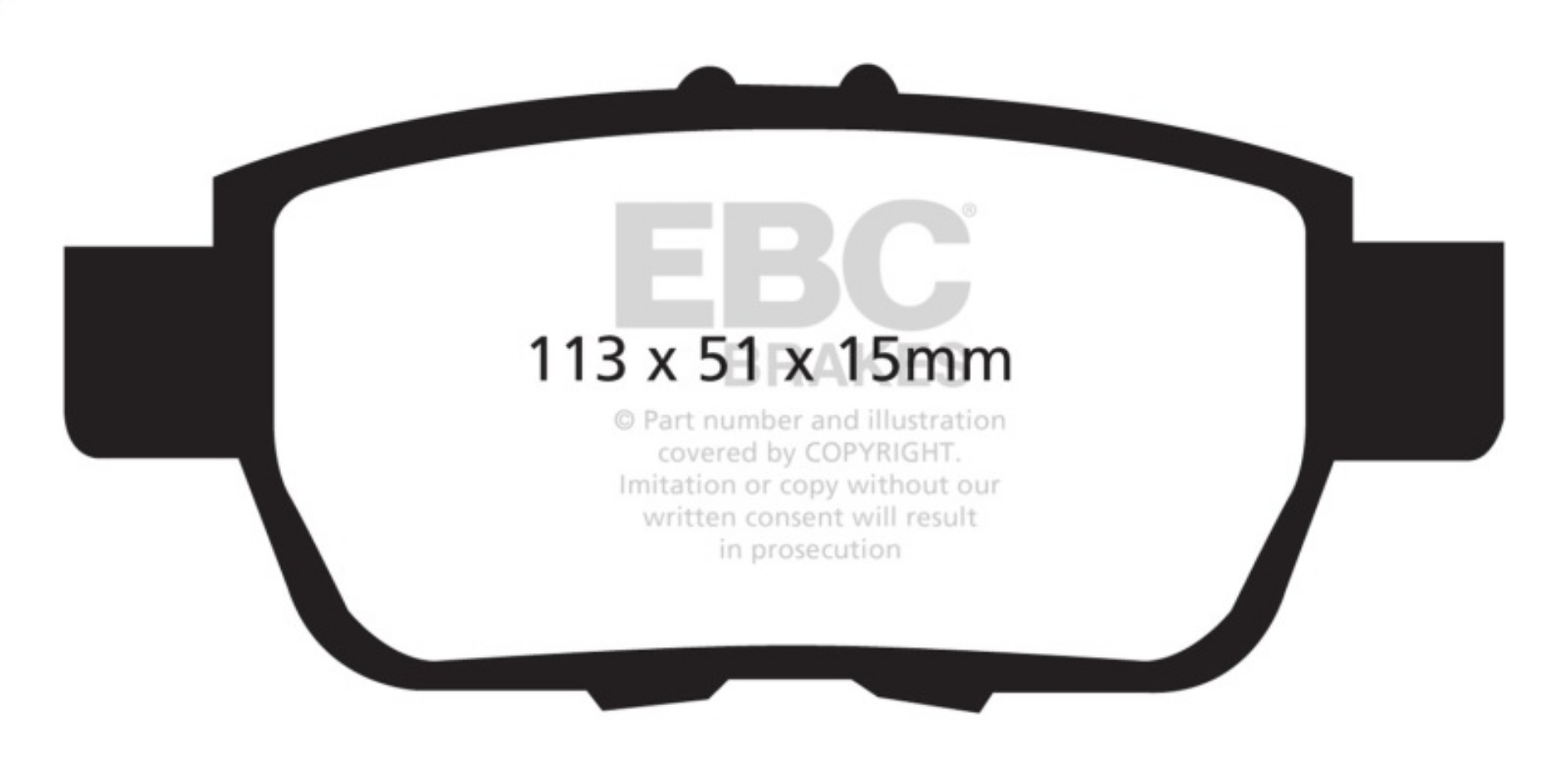 Picture of EBC 05-14 Honda Ridgeline 3-5 Greenstuff Rear Brake Pads