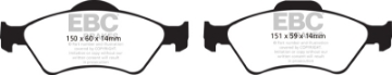 Picture of EBC 06 Honda Fit 1-5 Greenstuff Front Brake Pads