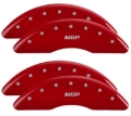 Picture of MGP 4 Caliper Covers Front & Rear 2019+ Ram 2500-3500 Red Finish w- MGP Logo