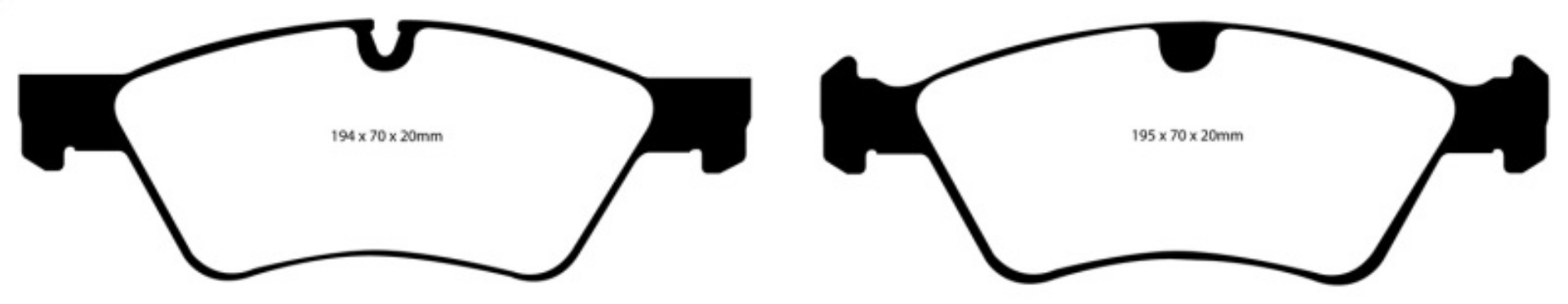 Picture of EBC 06 Mercedes-Benz E500 5-0 4-Matic Redstuff Front Brake Pads