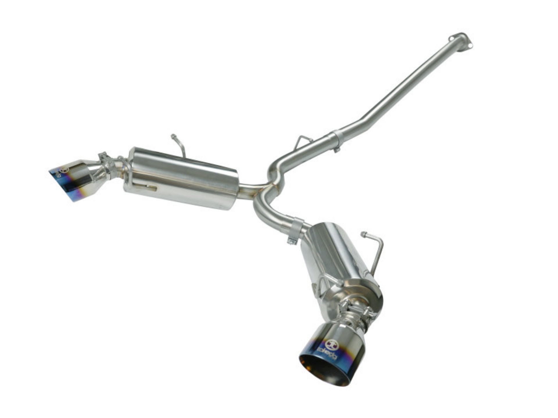 Picture of aFe Takeda Exhaust Axle-Back 13-15 Scion FRS - Subaru BRZ 304SS Blue Flame Dual Tips Exhaust