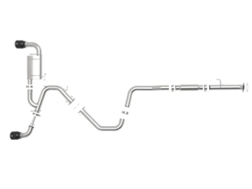 Picture of aFe Takeda Exhaust Cat-Back 19-20 Hyundai Veloster N 304SS Black Dual Tips Exhaust