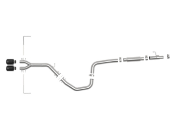 Picture of aFe Takeda Exhaust Cat-Back 19-20 Hyundai Veloster 304SS Black Dual Tips Exhaust