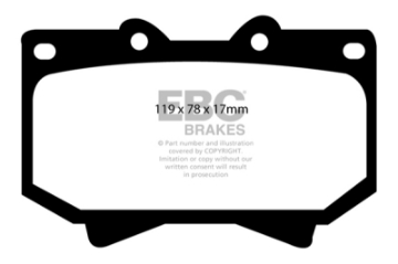 Picture of EBC 98-07 Lexus LX470 4-7 Ultimax2 Front Brake Pads