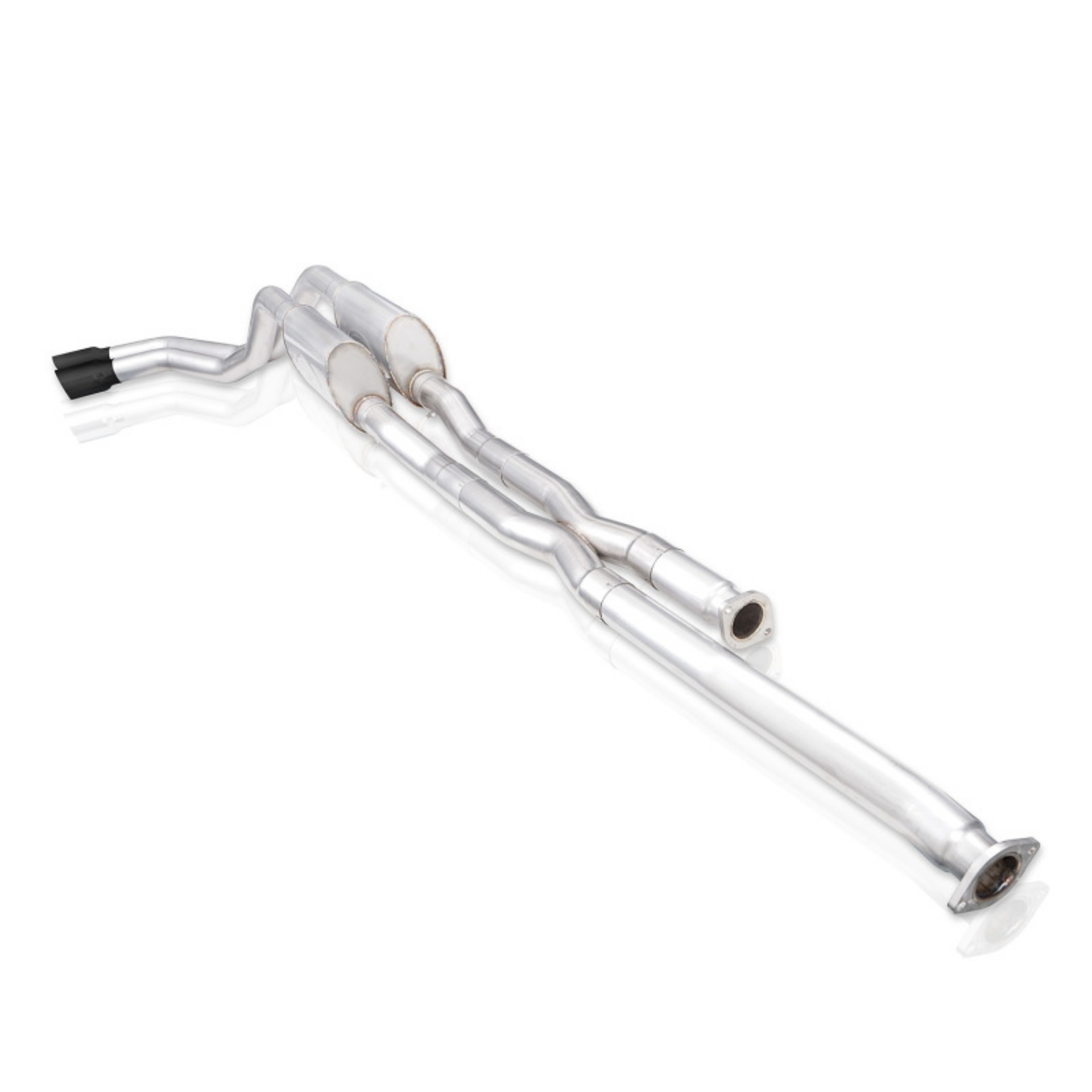 Picture of Stainless Works 2014+ Toyota Tundra 5-7L Legend Series Cat-Back Exhaust w-Black Tips