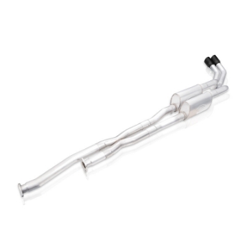Picture of Stainless Works 2014+ Toyota Tundra 5-7L Legend Series Cat-Back Exhaust w-Black Tips