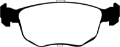 Picture of EBC 98-99 Ford Contour 2-5 SVT Ultimax2 Front Brake Pads