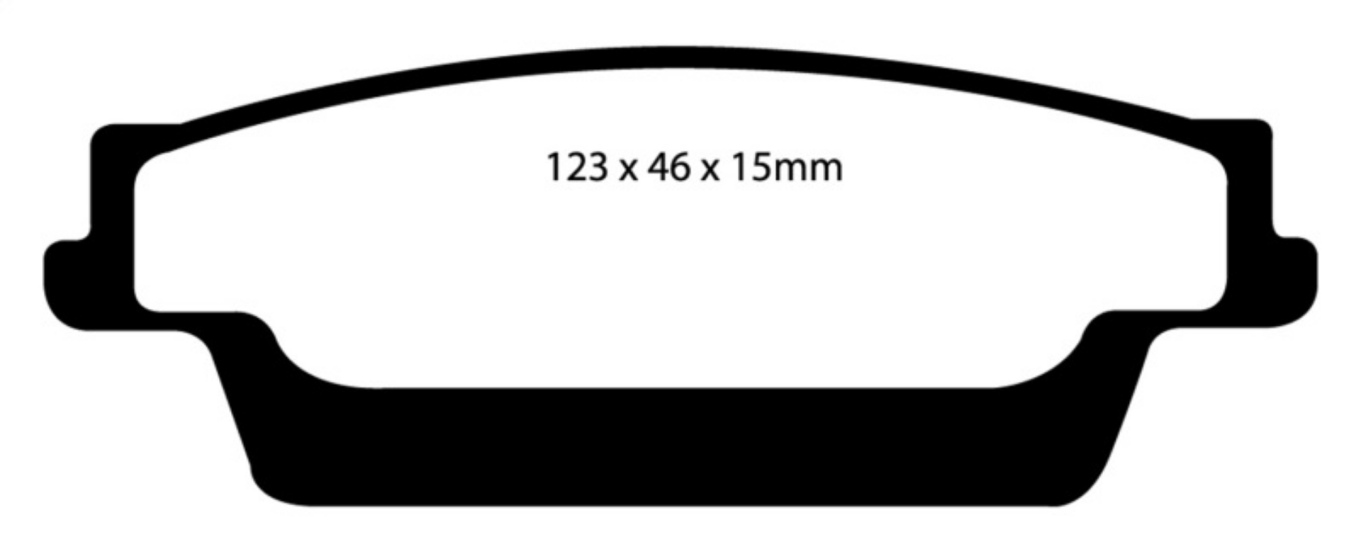 Picture of EBC 06-07 Cadillac CTS 2-8 Sports Suspension Redstuff Rear Brake Pads