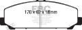 Picture of EBC 06-07 Infiniti QX56 5-6 Akebono Extra Duty Front Brake Pads