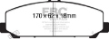 Picture of EBC 06-07 Infiniti QX56 5-6 Akebono Greenstuff Front Brake Pads
