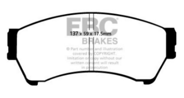 Picture of EBC 06-07 Mazda 6 2-3 Ultimax2 Front Brake Pads