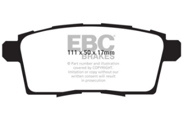 Picture of EBC 06-08 Ford Edge 3-5 2WD Extra Duty Rear Brake Pads