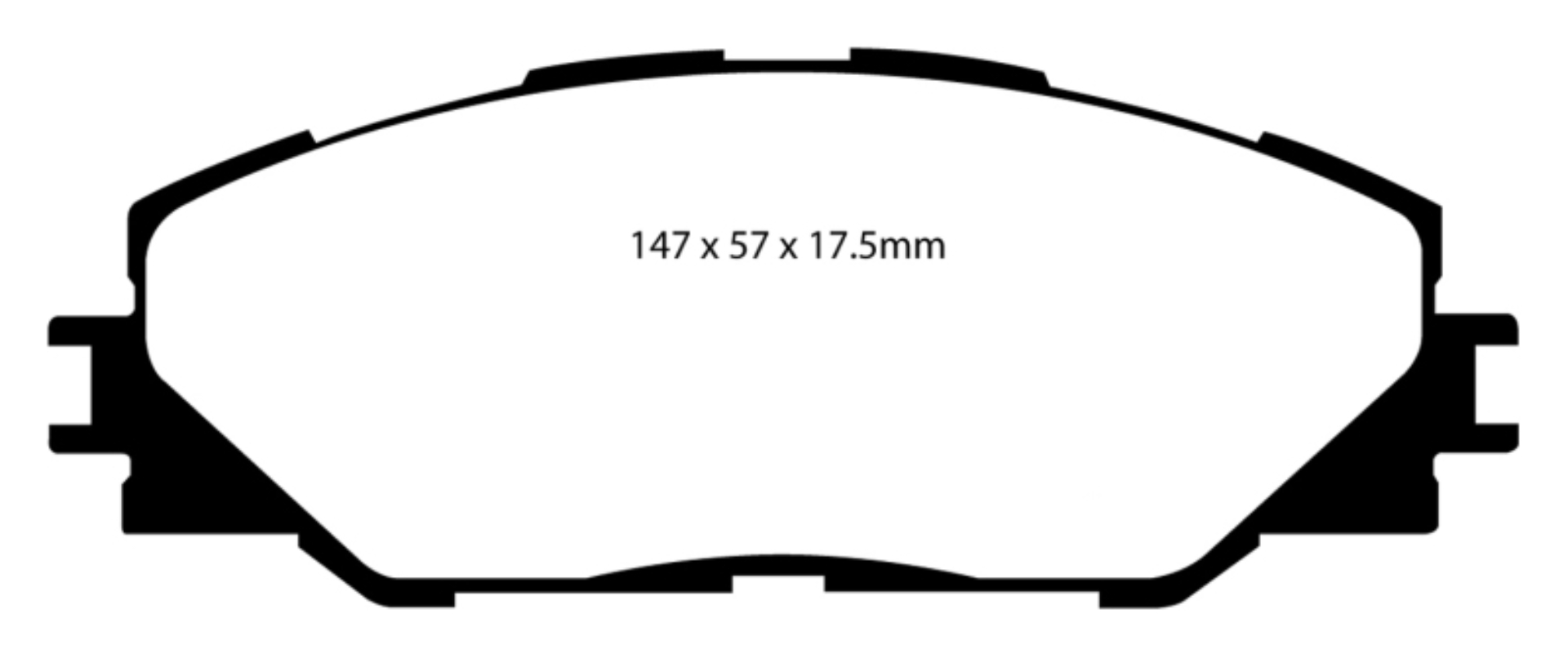 Picture of EBC 06-08 Toyota RAV 4 2-4 3rd Row Seats Greenstuff Front Brake Pads