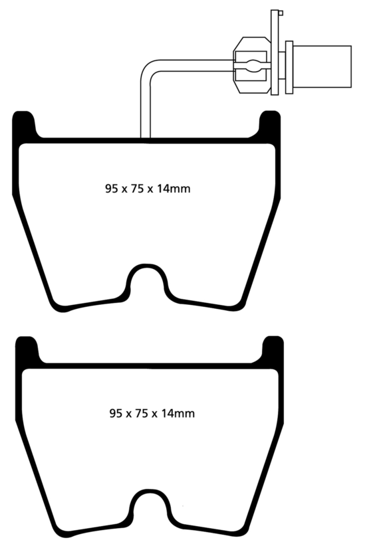 Picture of EBC 06-09 Audi RS4 4-2 Cast Iron Rotors Yellowstuff Front Brake Pads