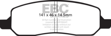 Picture of EBC 06-09 Buick Lucerne 3-8 Greenstuff Rear Brake Pads