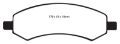 Picture of EBC 06-09 Chrysler Aspen 4-7 Greenstuff Front Brake Pads