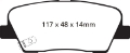Picture of EBC 06-09 Hyundai Entourage 3-8 Greenstuff Rear Brake Pads