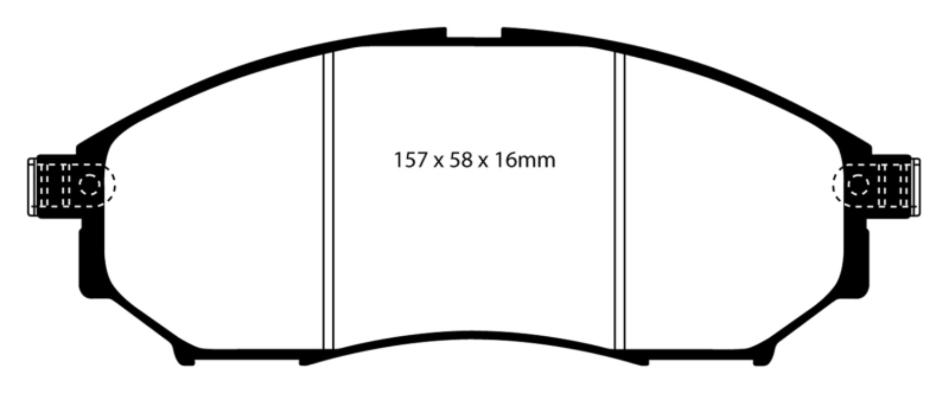 Picture of EBC 06-09 Infiniti FX35 3-5 Greenstuff Front Brake Pads