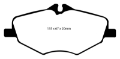 Picture of EBC 06-09 Mercedes-Benz E320 3-0 TD Yellowstuff Front Brake Pads