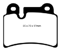 Picture of EBC 06-09 Volkswagen Touareg 3-6 2 pin holes at top of backplate Redstuff Rear Brake Pads