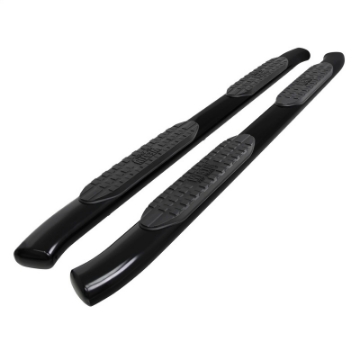 Picture of Westin 19-20 Chevrolet Silverado-GMC Sierra 1500 Double Cab PRO TRAXX 5 Oval Nerf Step Bars - Black