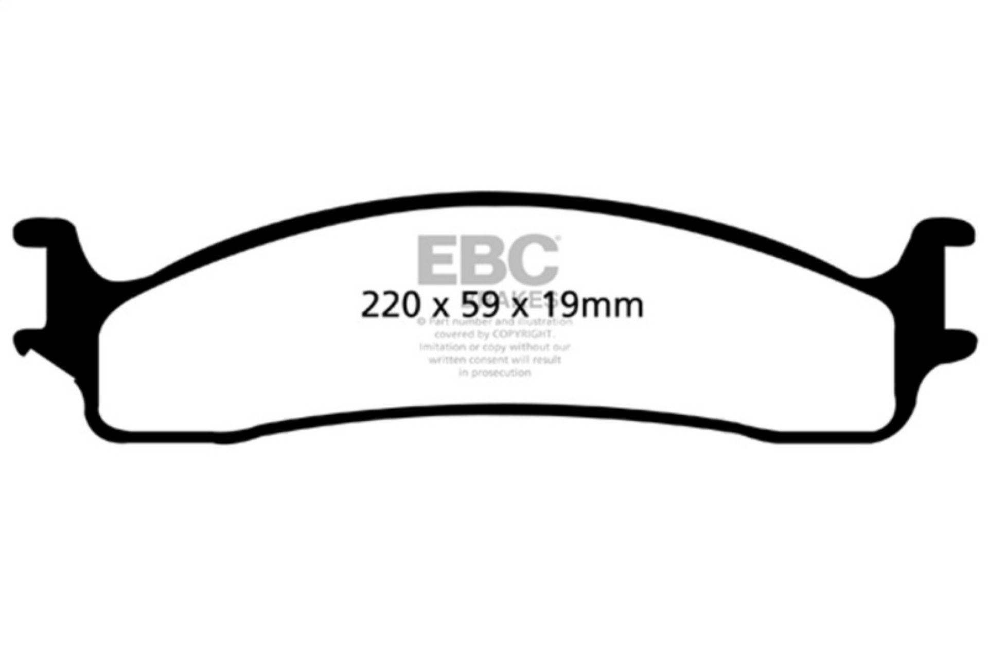 Picture of EBC 06-11 Dodge Ram 1500 Mega Cab 2WD Greenstuff Front Brake Pads