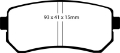 Picture of EBC 06-11 Hyundai Accent 1-6 Redstuff Rear Brake Pads