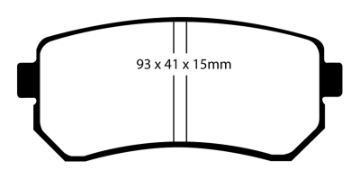 Picture of EBC 06-11 Hyundai Accent 1-6 Ultimax2 Rear Brake Pads