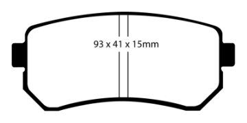 Picture of EBC 06-11 Hyundai Accent 1-6 Ultimax2 Rear Brake Pads