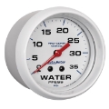 Picture of Autometer AutoGage 2-5-8in- - 35 PSI Mechanical Water Press Gauge - Marine White