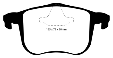 Picture of EBC 06-11 Saab 9-3 2-0 Turbo Aero Ultimax2 Front Brake Pads
