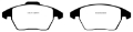 Picture of EBC 06-13 Audi A3 2-0 Turbo Girling rear caliper Greenstuff Front Brake Pads