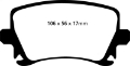 Picture of EBC 06-13 Audi A3 2-0 Turbo Girling rear caliper Redstuff Rear Brake Pads