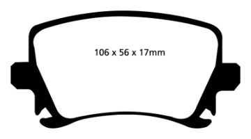 Picture of EBC 06-13 Audi A3 2-0 Turbo Girling rear caliper Ultimax2 Rear Brake Pads