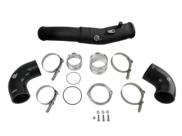 Picture of aFe 2020 Toyota Supra 3-0L 3in Black Intercooler Tube - Hot