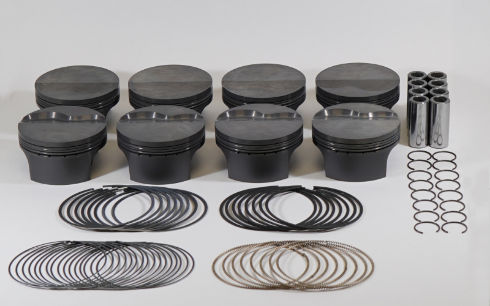 Picture of Mahle MS Piston Set GM LSX 408cid 4-030x1-110RCH 4-000 Stk 6-125 Rod -927 Pin -5-8cc 10-9CR Set of 8