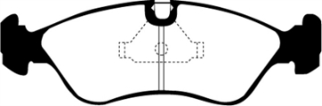 Picture of EBC 99-02 Daewoo Lanos 1-6 Chassis -447433 Ultimax2 Front Brake Pads