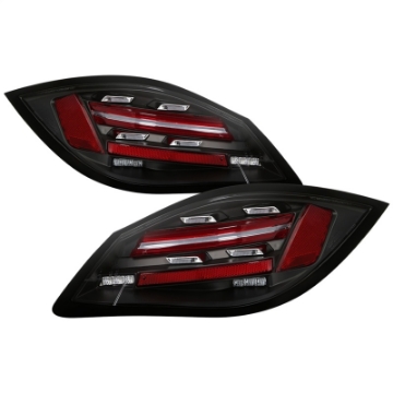 Picture of Spyder Porsche 987 Cayman 06-08 - Boxster 09-12 LED Tail Lights - Sequential Signal - Black