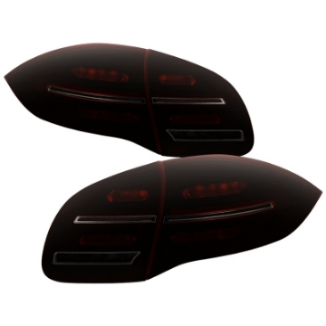 Picture of Spyder Porsche Cayenne 958 11-14 LED Tail Lights - Sequential Signal - Red Smoke